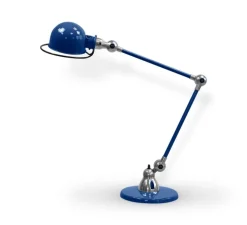 Lampe de bureau, Loft D6000I, bleu saphir poli, Ø15cm, H60cm - Jieldé
