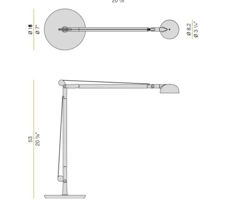 Lampe de bureau, Opuntia, blanc, IP40, L18cm, H53cm - Panzeri