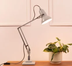Lampe de bureau, Original 1227 Mini, gris clair, L36cm, H48cm - ANGLEPOISE