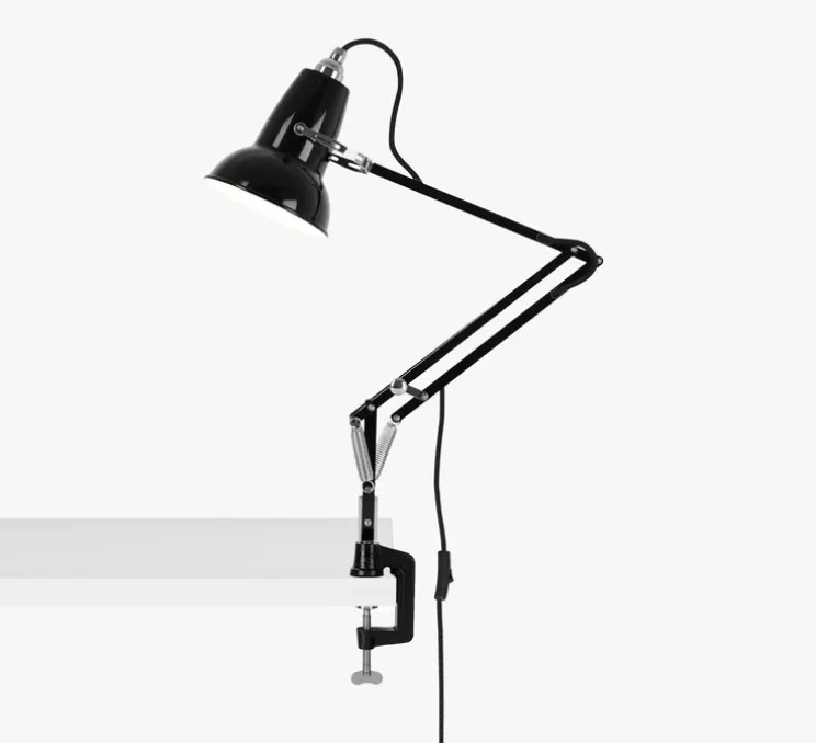 Lampe de bureau, Original 1227 mini avec Pince, noir, H50cm - ANGLEPOISE
