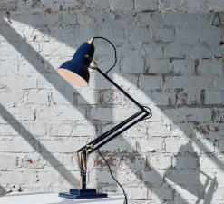 Lampe de bureau, Original 1227 Brass, Ink Blue, Ø14cm H49cm - Anglepoise