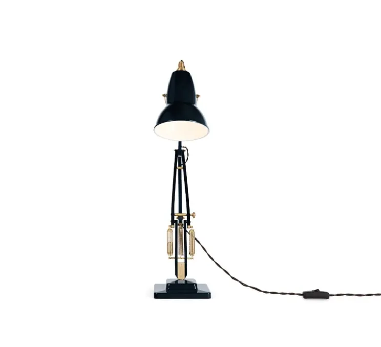Lampe de bureau, Original 1227 Brass, Ink Blue, Ø14cm H49cm - Anglepoise