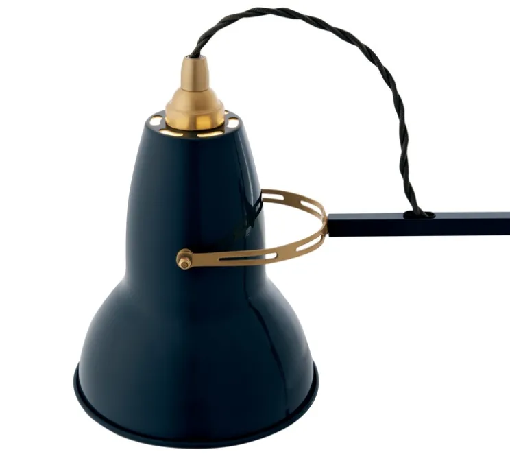 Lampe de bureau, Original 1227 Brass, Ink Blue, Ø14cm H49cm - Anglepoise