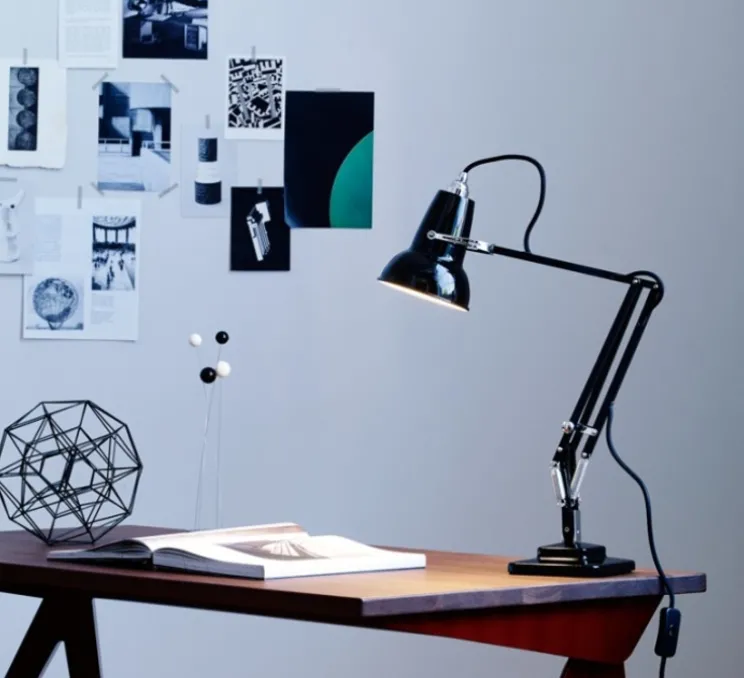 Lampe de bureau, Original 1227 Mini, noir, L36cm, H48cm - ANGLEPOISE