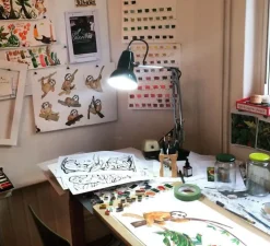 Lampe de bureau, Original 1227 Mini, noir, L36cm, H48cm - ANGLEPOISE