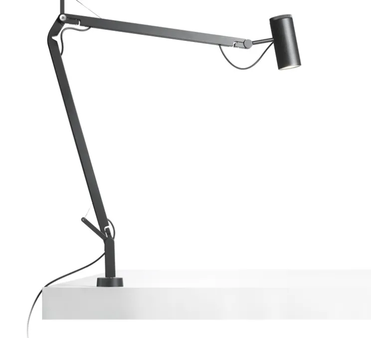 Lampe de bureau, Polo, noir, LED, 3000K, 520lm, H44cm - Marset