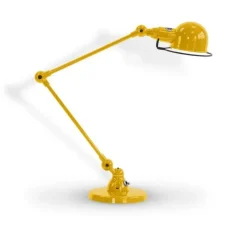 Lampe de bureau, Signal 2 bras, S1333, jaune, moutarde, Ø16cm, H60cm - Jieldé