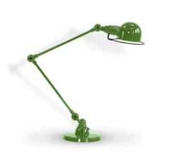 Lampe de bureau, Signal 2 bras, SI333, vert herbe, brillant, Ø16cm, H60cm - Jieldé