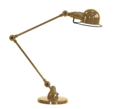 Lampe de bureau, Signal 2 Bras, SI333, brillant, or nacré, Ø16cm, H60cm - Jieldé