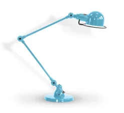 Lampe de bureau, Signal 2 bras, SI333, bleu pastel, Ø16cm, H60cm - Jieldé