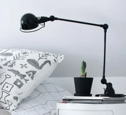 Lampe de bureau, Signal 2 bras, SI333, noir, brillant, Ø16cm, H60cm - Jieldé