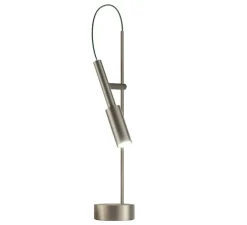 Lampe de bureau, Tubino Plus, titane, Ø10,4cm, H48cm - PANZERI
