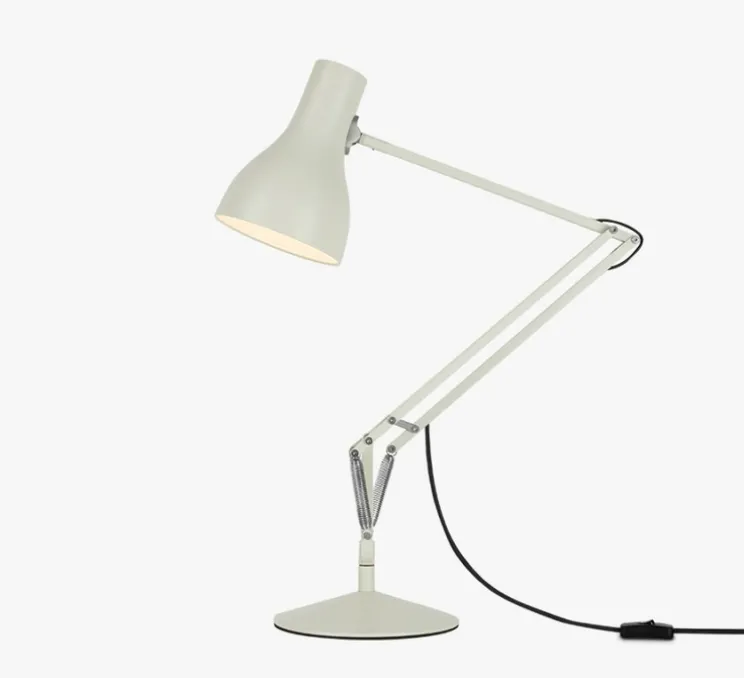 Lampe de bureau, Type 75, blanc alpin, Ø14cm, H57cm - Anglepoise