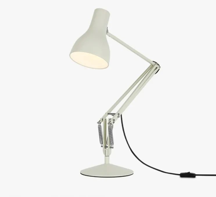 Lampe de bureau, Type 75, blanc alpin, Ø14cm, H57cm - Anglepoise