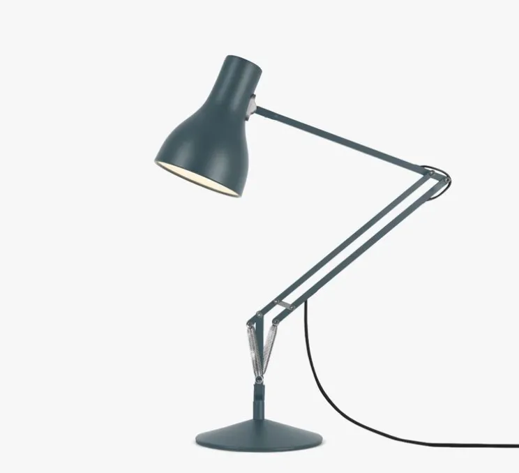 Lampe de bureau, Type 75, gris, 2700K, 470lm, Ø14cm, H57cm - Anglepoise