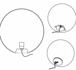 Lampe de jardin, GLOBO, blanc, mat, IP55, Ø40cm - Slide