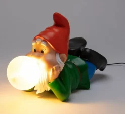 Lampe, Gummy Dreaming, nain réveur, rouge, L18cm, H40cm - Seletti