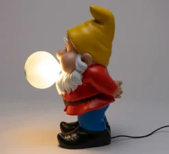 Lampe, Gummy Snooping, nain, jaune, L18cm, H40cm - Seletti