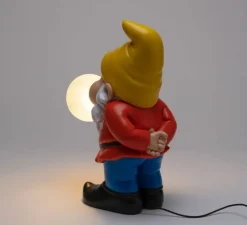 Lampe, Gummy Snooping, nain, jaune, L18cm, H40cm - Seletti