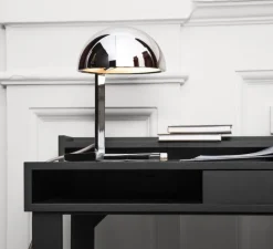 Lampe, MJA, Jaques Adnet, chrome, L18.5cm, H25cm - LUMEN CENTER ITALIA