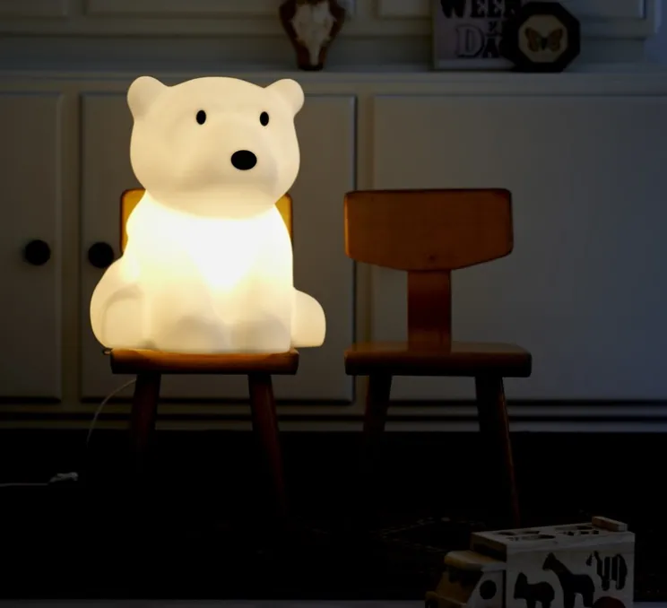 Lampe Ours, enfants, Nanuk, blanc, H41cm - Mr Maria