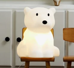 Lampe Ours, enfants, Nanuk, blanc, H41cm - Mr Maria