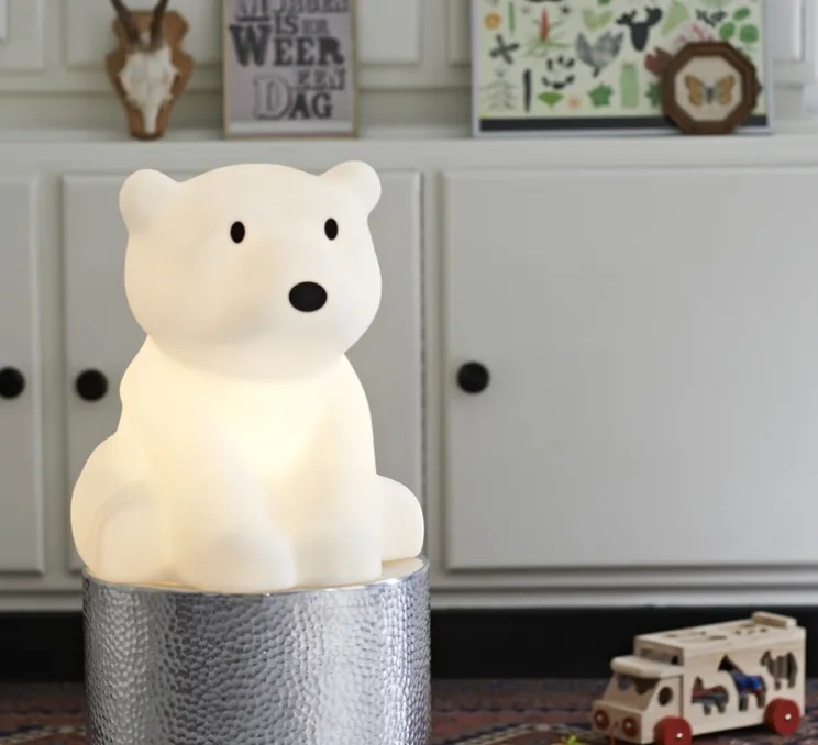 Lampe Ours, enfants, Nanuk, blanc, H41cm - Mr Maria