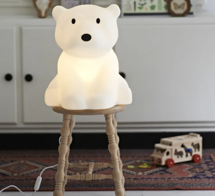 Lampe Ours, enfants, Nanuk, blanc, H41cm - Mr Maria