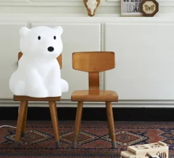 Lampe Ours, enfants, Nanuk, blanc, H41cm - Mr Maria