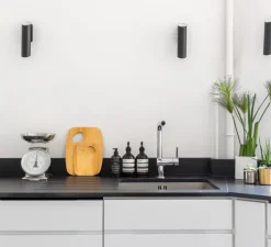 Lampe, PIPISTRELLO, medium, LED, 2700K, 900lm, Dim, marron foncé, H62cm, Ø40cm - Martinelli Luce