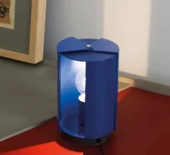 Lampe, Pivotante, Charlotte Perriand, bleu, Ø12,5cm, H20cm - Nemo Lighting