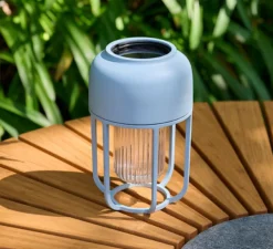 Lampe Solaire, Baladeuse, LIGHT No.1, Bleu glacé, IP65, LED, dim, 2500K, 95 lm, Ø13cm, H21cm - HOUE