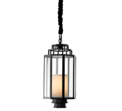 Lanterne, Monticello S, noir, Ø24cm, H55cm - Eichholtz