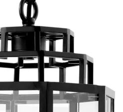 Lanterne, Monticello S, noir, Ø24cm, H55cm - Eichholtz