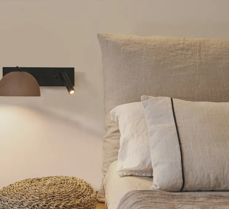 Liseuse, Absis A Reader, horizontal, noir, terracotta, L30cm, H14cm - Luxcambra