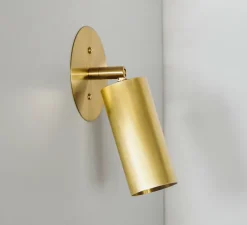 Liseuse, Applique murale, Book XL, laiton brossé, L19cm, Ø6cm - Contain