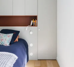 Liseuse murale, Dio Flex Plate, blanc, LED, 3000K, 100 lm, Ø9cm, H49,8cm - SLV