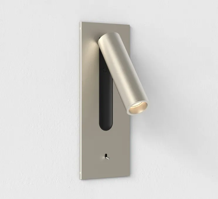 Liseuse murale, Fuse 3 Toggle, avec interrupteur, nickel, LED, 2700K, 185 lm, L7,5cm, H20cm - Astro