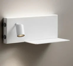 Liseuse murale, Jay, gauche, blanc, LED, 2700K, 750lm, L33cm, H11,5cm - Panzeri