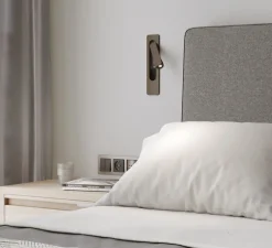 Liseuse murale, Keta, bronze, LED, 2700K, 155 lm, L6,3cm, H25,6cm - Astro