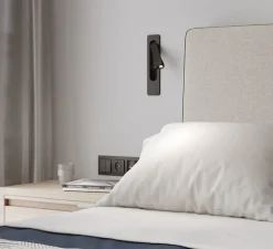 Liseuse murale, Keta, noir mat, LED, 2700K, 155 lm, L6,3cm, H25,6cm - Astro