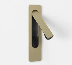 Liseuse murale, Keta, or mat, LED, 2700K, 155 lm, L6,3cm, H25,6cm - Astro