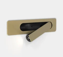 Liseuse murale, Keta, or mat, LED, 2700K, 155 lm, L6,3cm, H25,6cm - Astro