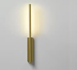 Liseuse murale, LINK, laiton, LED, dimmable, 2700k, 360lm, L5cm, H58cm - CVL