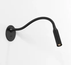 Liseuse murale, Lucca encastrée, avec interrupteur, noir mat, LED, 2700k, 124 lm, Ø8,5cm, H40,4cm - Astro