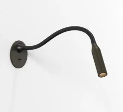 Liseuse murale, Lucca, encastrée, avec interrupteur, bronze, LED, 2700k, 124 lm, Ø8,5cm, H40,4cm - Astro