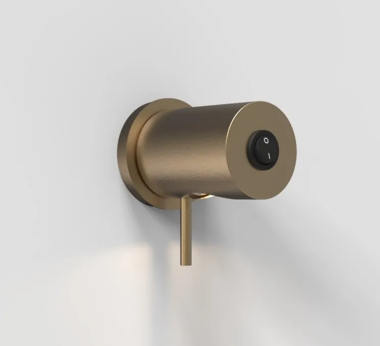 Liseuse murale, Tap, laiton, LED, 3000K, lm, L5cm, H7,4cm - Frandsen