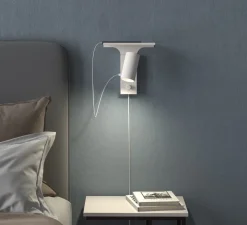 Liseuse murale, Tyson Right, blanc, L6,5cm, H19cm - Belid