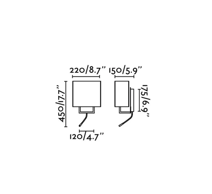 Liseuse murale, Vesper, blanc, beige, L22cm, H45cm - Faro