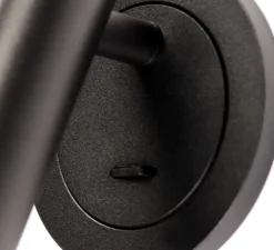 Liseuse, Smoofy, avec interrupteur, noir mat, LED, 3000K, 150 lm, Ø9cm, H12cm - Nexel